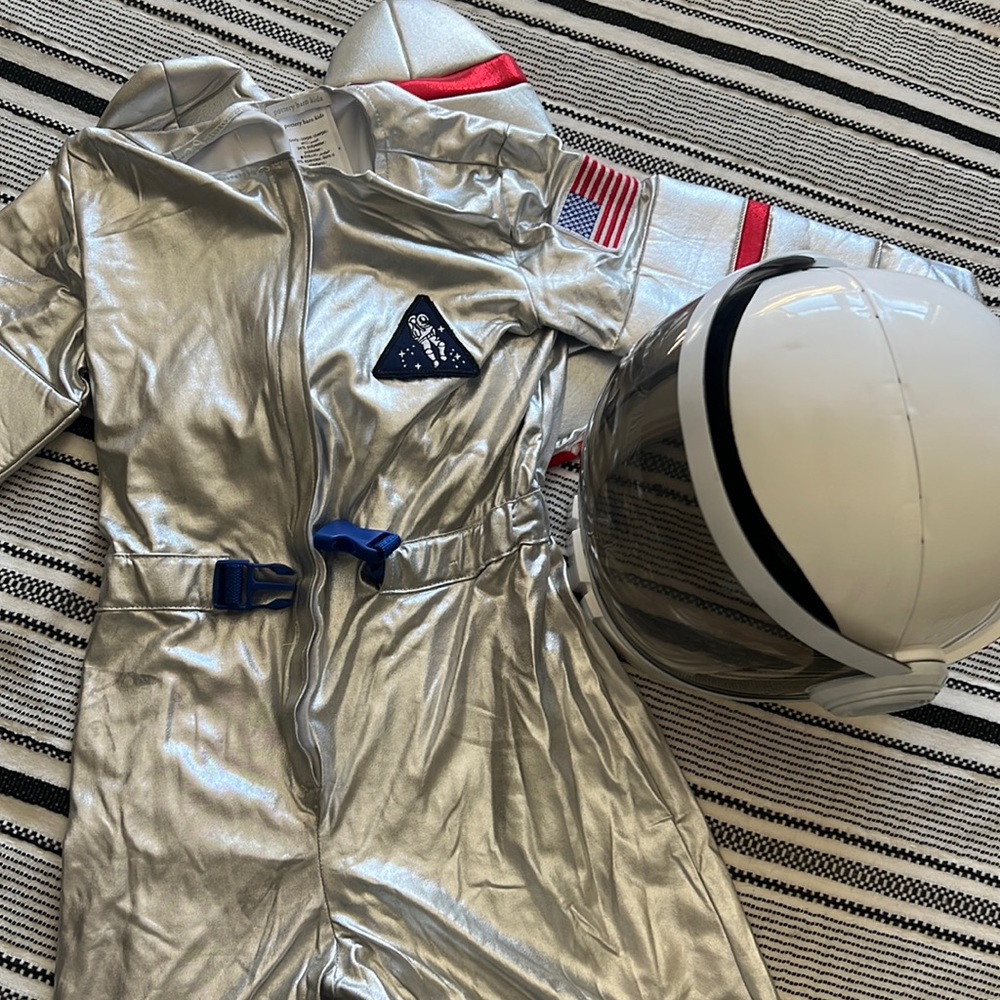 Pottery Barn Kids Astronaut Costume 7-8 plus helmet (purchased separately)